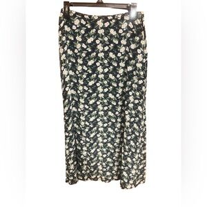 Lauren Ralph Lauren 100% Silk Floral Daisy Skirt
